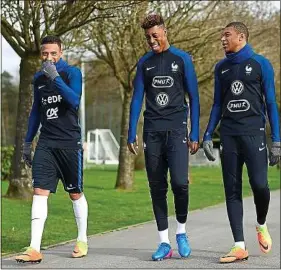  ??  ?? Avec Tolisso, Kimpembe et Mbappé, la France a une génération prometteus­e.