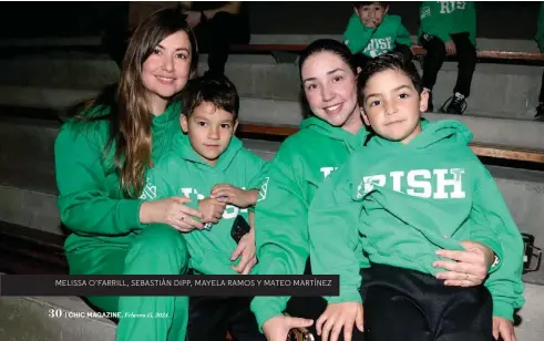  ?? ?? MELISSA O’FARRILL, SEBASTIÁN DIPP, MAYELA RAMOS Y MATEO MARTÍNEZ