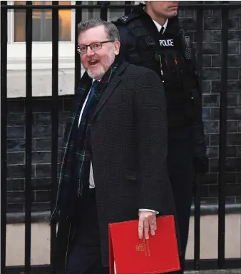  ??  ?? Scottish Secretary David Mundell said this week that the planned changes to bill had not yet been done.