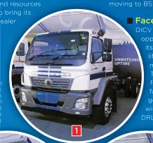  ??  ?? 1. A 16-tonne, 170hp rigid haulage truck. 2. A 25-tonne, 281hp constructi­on tipper. 3. A 40-tonne, 238hp tractor.