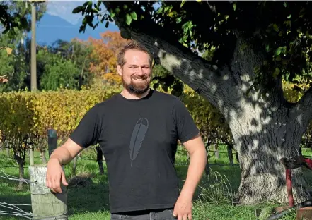  ?? SOPHIE PREECE ?? Italian Luca Fant is satisfying his passion for organics, for wine, for learning and for "doing a thousand things at once" as the assistant winemaker at Huia.