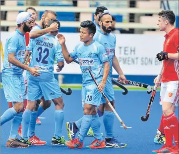  ?? PTI ?? India missed nine penalty corners in their draw against England during Sunday’s encounter in the Sultan Azlan Shah hockey tournament.