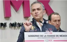  ??  ?? El jefe de Gobierno, Miguel Ángel Mancera, dijo que el Frente Ciudadano por México puede ser el ganador de las elecciones de 2018.