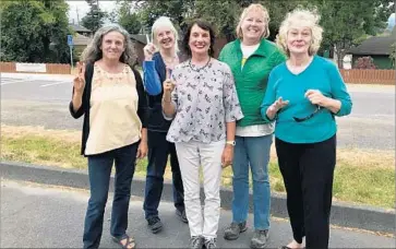  ?? Robin Abcarian Los Angeles Times BLUE LAKE’S City Council is made up of, from left, Elizabeth Mackay, Jean Lynch, Mayor Adelene Jones, Summer Daugherty and Bobbi Ricca. “Women just know how to work together,” Ricca says. ??