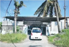  ??  ?? The house where the victims were allegedly confined by the suspects.