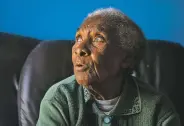  ?? CAROLYN VAN HOUTEN/WASHINGTON POST ?? Lucia Vazquez Valdez, 86, sings hymns from the slave tradition in English, though she remembers little of the language. She’s the oldest living Mascogo, a descendant of escaped slaves who lives in Mexico.