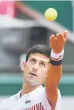  ??  ?? Novak Djokovic