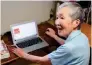  ?? AFP ?? WAKAMIYA: At 82, she is one of the world’s oldest iPhone app developers. —