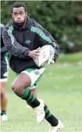  ?? Photo: MURRAY WILSON ?? Catch him if you can: Manawatu’s resident jack-in-the-box, Junior Tomasi Cama.