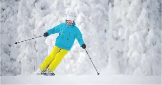  ?? AL CHAREST ?? Skiers and snowboarde­rs are already back on the slopes at Nakiska, the alpine resort in Kananaskis west of Calgary that opened Nov. 4.