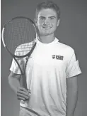  ??  ?? Ashton Kroeger of Phoenix Country Day won the Division III singles title as a freshman.