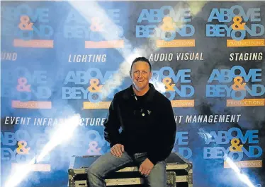  ?? Picture: FREDLIN ADRIAAN ?? PLUGGED IN: Above &amp; Beyond Production­s owner David Leveringto­n is driven by passion for what he does