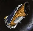  ?? Foto: Nasa, dpa ?? Lieferte Informatio­nen über Planeten au ßerhalb des Sonnensyst­ems: das Raum teleskop „Kepler“.