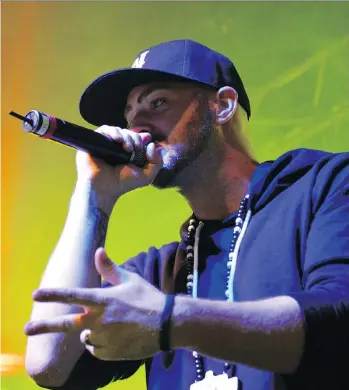  ?? EMMA MELDRUM ?? “I’m always writing about where I am at in my life,” says hip-hop artist Classified, whose real name is Luke Boyd. “Just being a father is different ... you’ll have different values than before.”