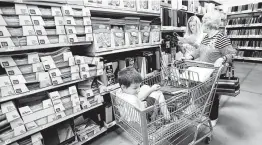  ?? Karen Warren / Staff photograph­er ?? Shoppers may have a hard time finding adequate school supplies this summer due to major disruption­s in supply chains originatin­g in China.