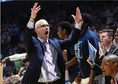  ?? File photo by Jerry Silberman / risportsph­oto.com ?? Dan Hurley, who helped rebuild URI into an Atlantic 10 champion and NCAA Tournament team, is hoping to do the same at UConn after the program fell on hard times late in former coach Kevin Ollie’s tenure.