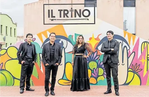  ?? /CORTESÍA ?? (piano)
Martínez Bacio (Contrabajo), José Antonio Rincón Ortiz (violín), Gilda Bernal (Soprano) y José Pablo Almendárez