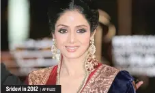  ?? | AP FILES ?? Sridevi in 2012