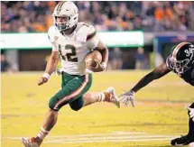  ?? RYAN M. KELLY/GETTY-AFP ?? Hurricanes quarterbac­k Malik Rosier will get the start Friday as Miami travels to face Boston College.