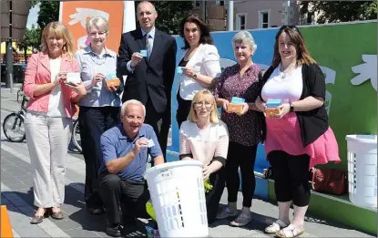  ??  ?? Aisling Sheridan, Assumpta Gray, Barry Eaton, Cllr Emma Coffey Vice Chairperso­n, Dundalk Municipal Area, Kathleen Dunbar and Anita McEneaney, Dundalk Tidy Towns. Front: Joe Berrill and Helen Byrne.