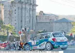  ?? FOTO JOSÉ PARDO ?? La carrera ferrolana volverá a discurrir por el Concello de Monfero