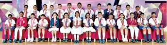  ??  ?? Year 5 scholarshi­p winners who received Pranama scholarshi­ps this year.