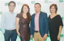  ??  ?? Jao Malapo of The Philippine STAR; Lara Lua, Devant marketing manager; Lucien Dy Tioco, STAR SVP for sales and marketing; and Meyang Concepcion.