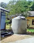  ??  ?? The water tank at the Ethimale Base Hospital