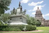  ?? Jay Janner/ Austin American-Statesman via AP ?? The Confederat­e Soldiers Monument is seen Aug. 16 at the Capitol in Austin. More than 120 years after lawmakers gave the first OK to a Confederat­e monument, some state officials are calling for a review of the memorials, with at least one lawmaker...