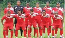  ??  ?? A file photo of Oman under-23 football team.