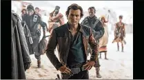  ?? WALT DISNEY STUDIOS ?? Alden Ehrenreich in “Solo: A Star Wars Story,” which was released this year. Disney has released four new Star Wars films since 2012, and plans to release another in December 2019.