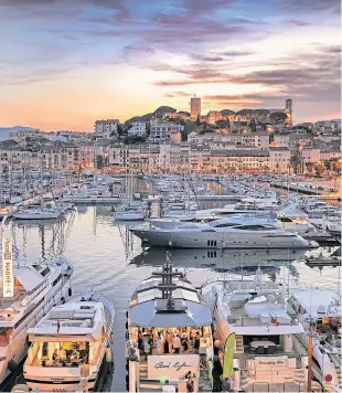  ?? Picture: Getty. ?? The VIP dinner was held at Cannes on the French Riviera: