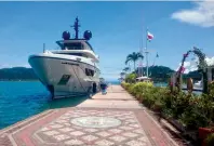  ??  ?? Above right: With 30 feet of controlled depth, the floating docks at Golfito Marina Village can accommodat­e yachts up to 400 feet, making the natural splendor of Costa Rica easily accessible to a larger range of superyacht­s.