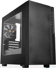  ??  ?? Mesh front and plastic side panel; mini-ITX and micro-ATX $49 | WWW.THERMALTAK­E.COM