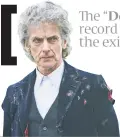  ??  ?? The “Doctor Who” Christmas special was seen by a record 2.2 million viewers on BBC America. It marked the exit of the Doctor played by Peter Capaldi (left).