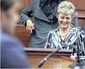  ?? PICTURE: DAVID RITCHIE ?? Chief forensic analyst Lieutenant-Colonel Sharlene Otto under cross-examinatio­n in the Van Breda trial in the Western Cape High Court.