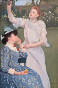  ?? Carnegie Museum of Art ?? "Young Women Picking Fruit," an 1897 oil painting by Mary Cassatt, is in the collection of the Carnegie Museum of Art.