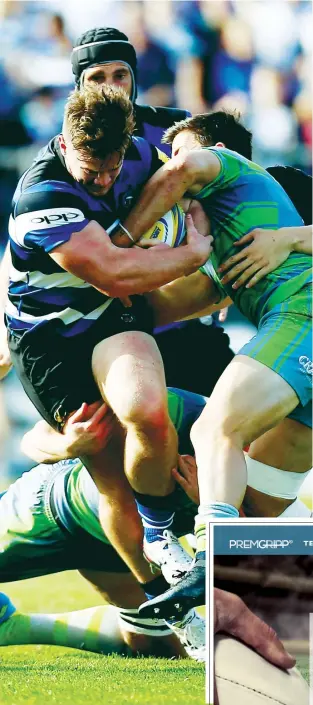  ?? PICTURE: Getty Images ?? Struggle: Nick Auterac in action for Bath against Newcastle