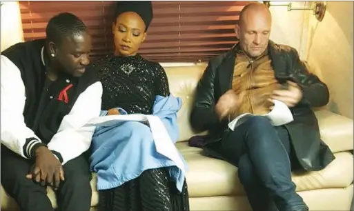  ??  ?? …with Akon and British actor, Andrew Howard