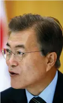  ?? (Kim Hong-Ji/Reuters) ?? SOUTH KOREAN President Moon Jae-in.