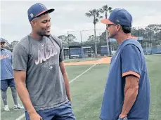  ?? /TWITTER NEW YORK METS. ?? Según sus propias palabras, el dominicano está viviendo la mejor pretempora­da de su carrera.