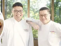  ?? ?? Commander in chefs: Casa Buenas executive chef Godfrey Laforteza (right) with executive sous chef Paolo Vidal