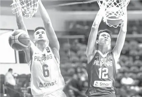  ??  ?? National team head coach Chot Reyes revealed yesterday the names that will make up the Gilas Pilipinas pool for the 2023 FIBA World Cup that includes US-based Kobe Paras and 7-foot-2 Kai Sotto.