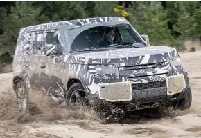  ??  ?? New Defender will be packed with off-road driving enhancemen­ts and creature comforts