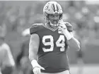  ?? SAMANTHA MADAR / USA TODAY NETWORK-WISCONSIN ?? Packers defensive end Dean Lowry has been lining up daily with the Packers’ starting defensive line.