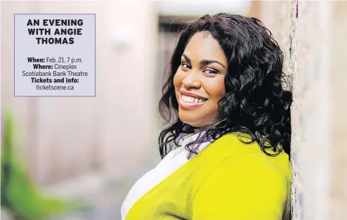  ?? ANISSA PHOTOGRAPH­Y ?? Angie Thomas’s new book On the Come Up returns to the Garden Heights setting of The Hate U Give, this time to hang with a 16-year-old female rapper.