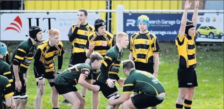  ??  ?? Hinckley Under 15s in action at the weekend. Picture: Lee Buckler