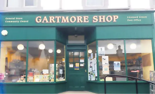  ?? ?? Crisis Park planners have been urged to help protect the future of Gartmore Shop