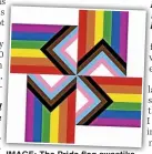 ?? ?? IMAGE: The Pride flag swastika