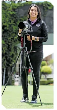  ?? FOTO: OSWALDO FIGUEROA ?? Samantha Azuara funge como jefa de prensa en Cruz Azul.